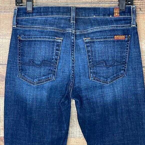 7 For All Mankind Dark Blue Skinny Jeans - Picture 5 of 10